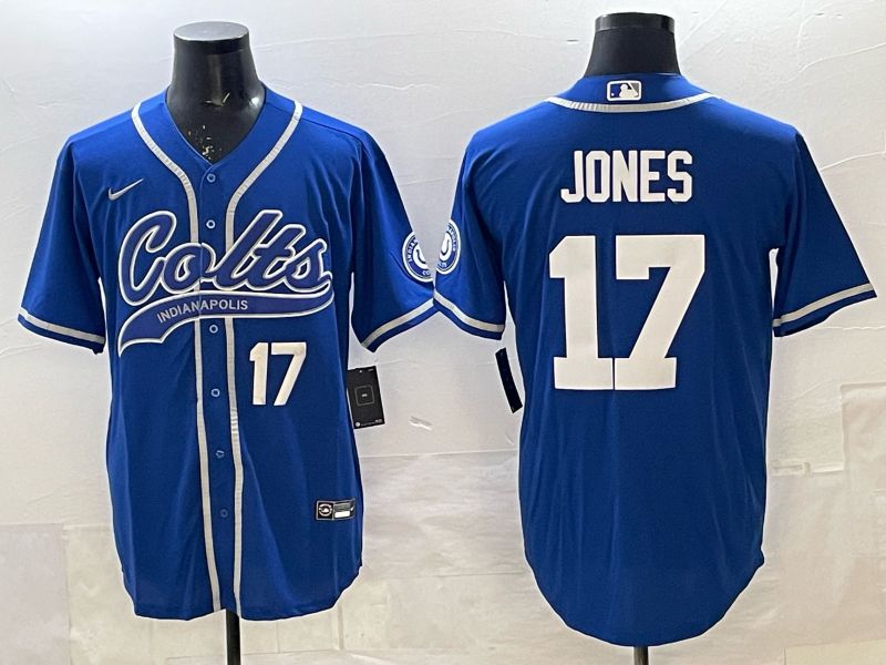 Men 2025 Indianapolis Colts #17 Jones blue Joint Name Nike Limited NFL Jersey 002->indianapolis colts->NFL Jersey